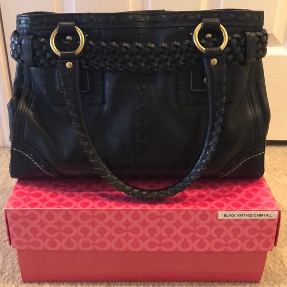 Coach leather black vintage medium tote - Picture 3 of 3